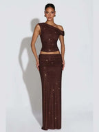 סט טופ וחצאית אלגנט