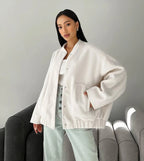 Crane מעיל אוברסייז עם כיסים