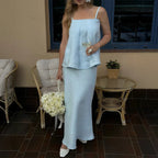 חצאית כותנה קז'ואל דגם סהר