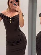 שמלת ערב סטרפלס אילין