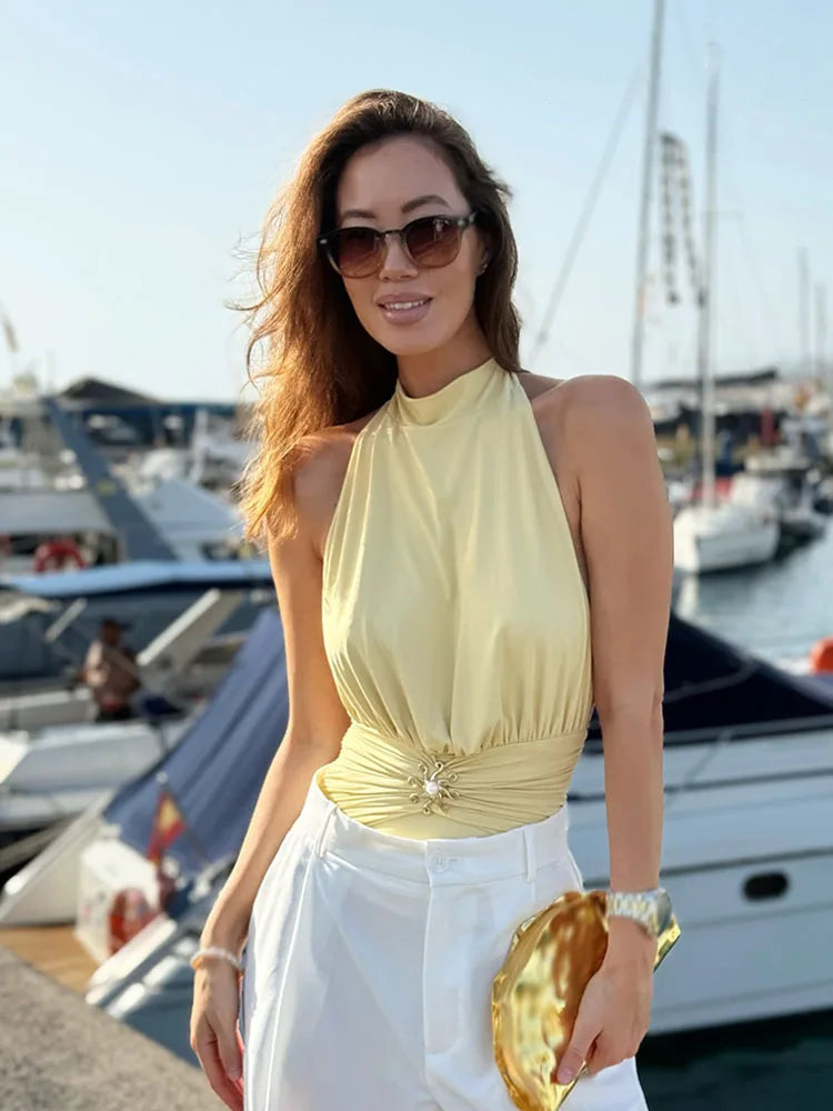 טופ אלגנט צווארון גבוה