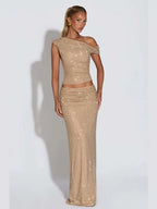 סט טופ וחצאית אלגנט