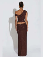 סט טופ וחצאית אלגנט