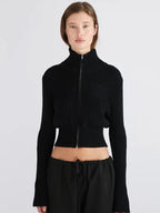 סוודר קרדיגן עם רוכסן