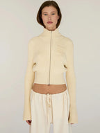 סוודר קרדיגן עם רוכסן