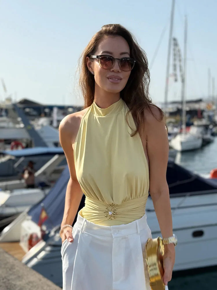 טופ אלגנט צווארון גבוה